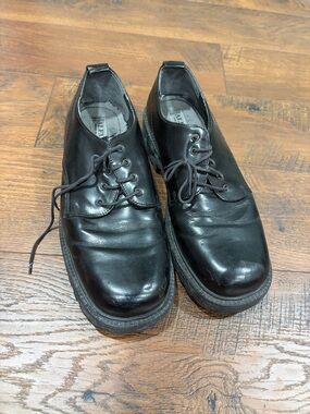 ALFANT Classic Black Leather Men's Lace-Up Shoes